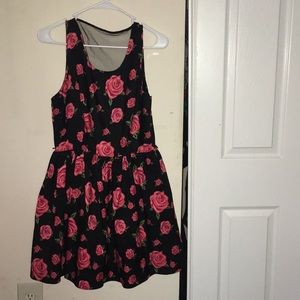 Pink and black dress!